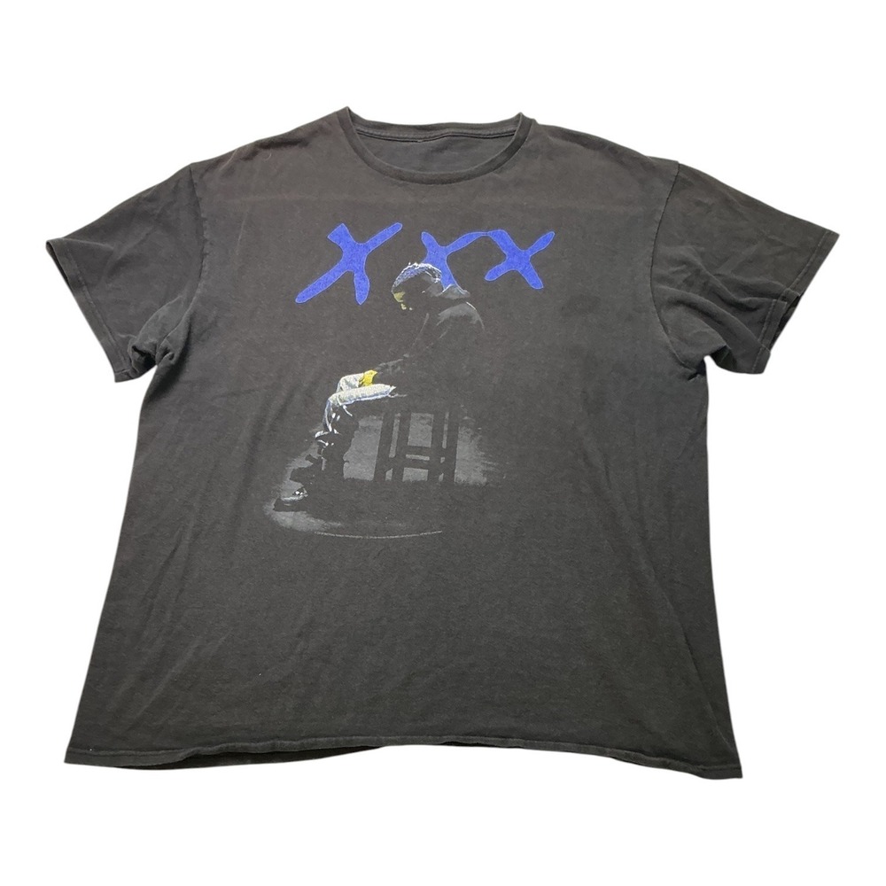 XXXTentacion Graphic T-Shirt Faded Chair Portrait Rap Tee XL